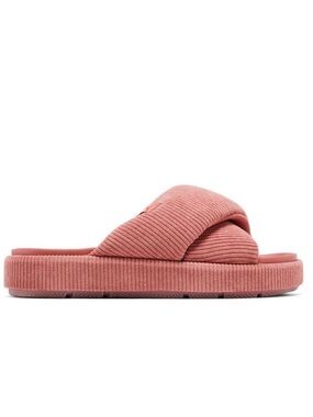 New Jordan Women's Sophia Corduroy Slide in Canyon Pink